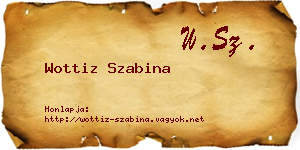 Wottiz Szabina névjegykártya